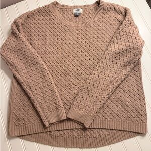 Old Navy Women's Cable Knit Sweater - Light Brown